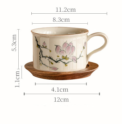 Painted Magnolia Coffee Cup - tangvase