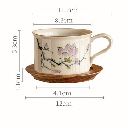 Painted Magnolia Coffee Cup - tangvase