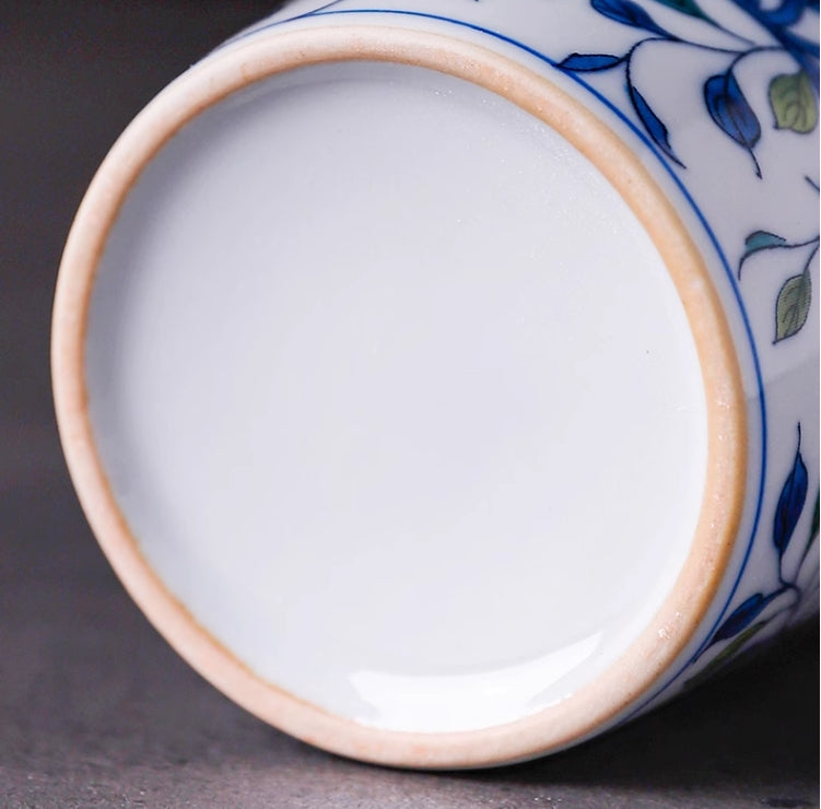 Blue and white porcelain Kung Fu tea set - tangvase