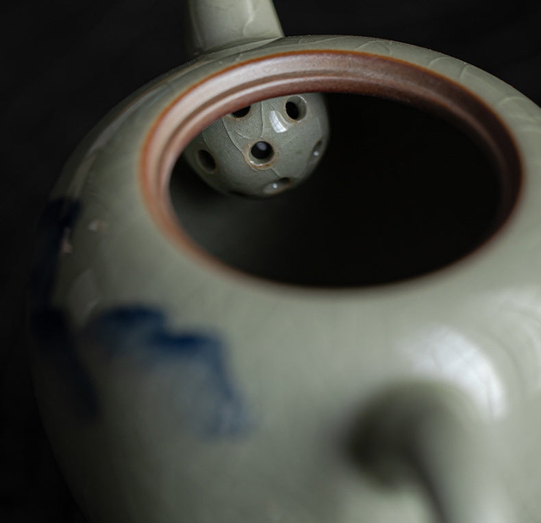 Hand-painted landscape Kung Fu teapot - tangvase