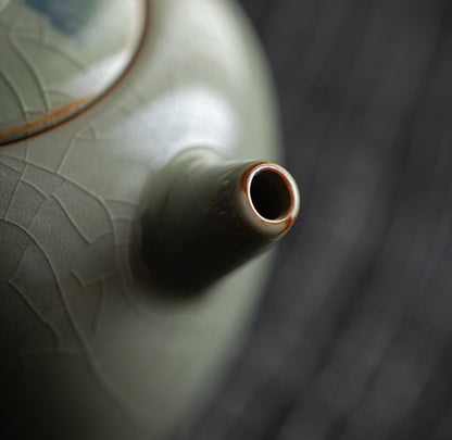 Hand-painted landscape Kung Fu teapot - tangvase