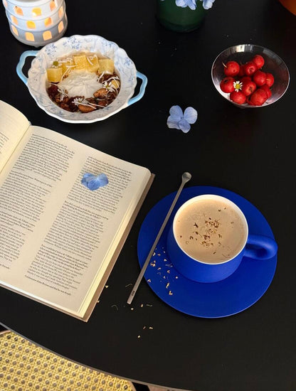 Jingdezhen high-grade Klein blue ceramic coffee cup