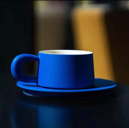 Jingdezhen high-grade Klein blue ceramic coffee cup