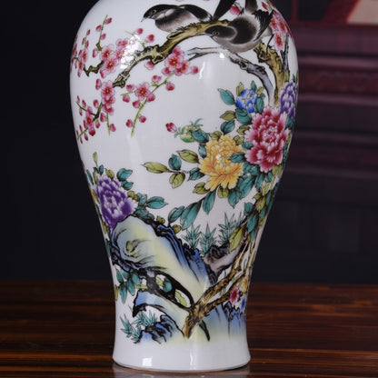 Spring in the Garden Fishtail Porcelain Vase - tangvase