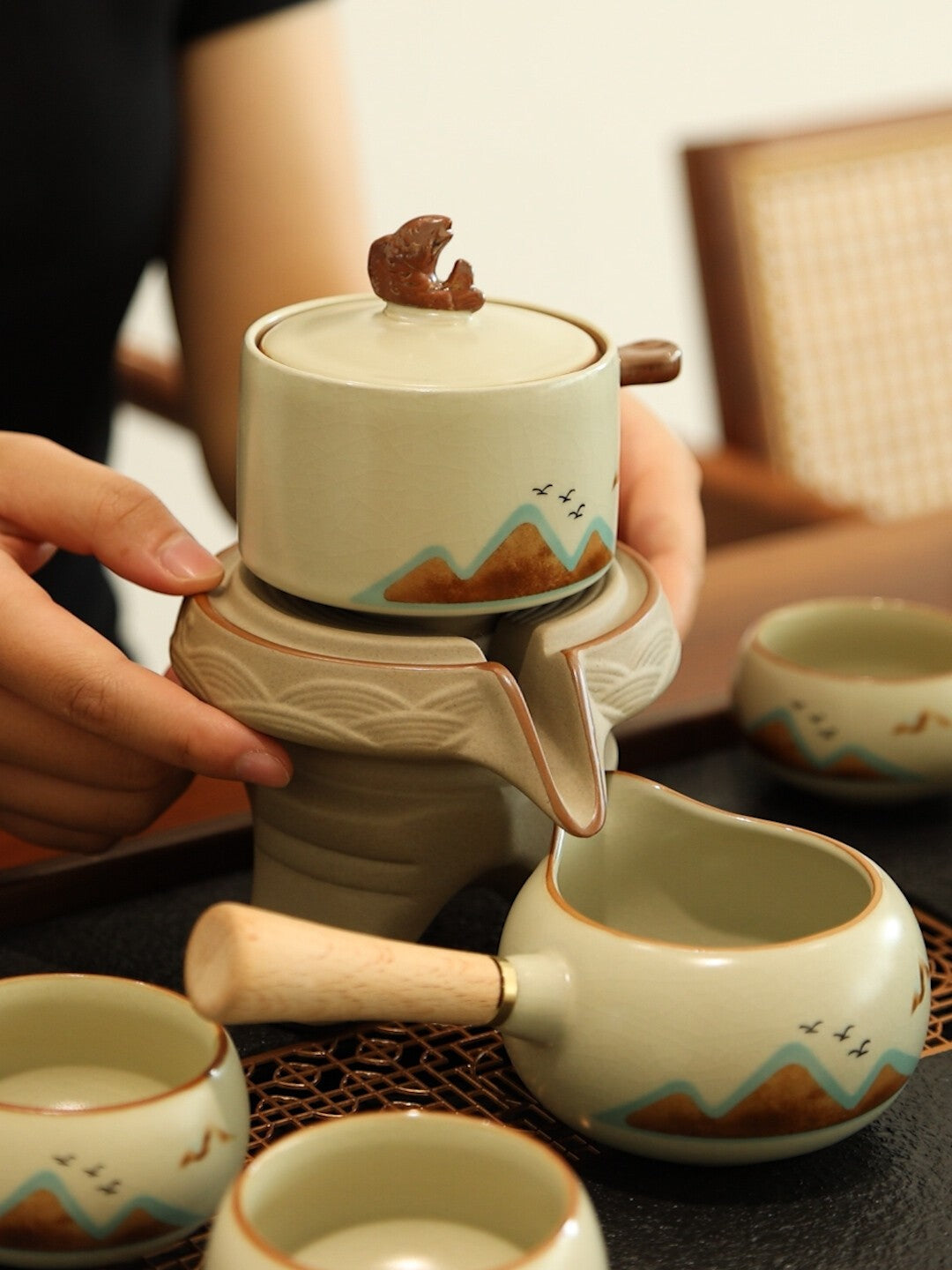 Huangru Kiln Yuanshan Tea Set Gift Box Set