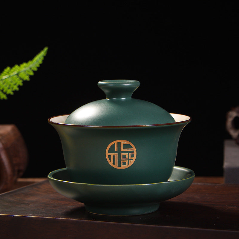 Peacock Green Ceramic Tea Set - tangvase