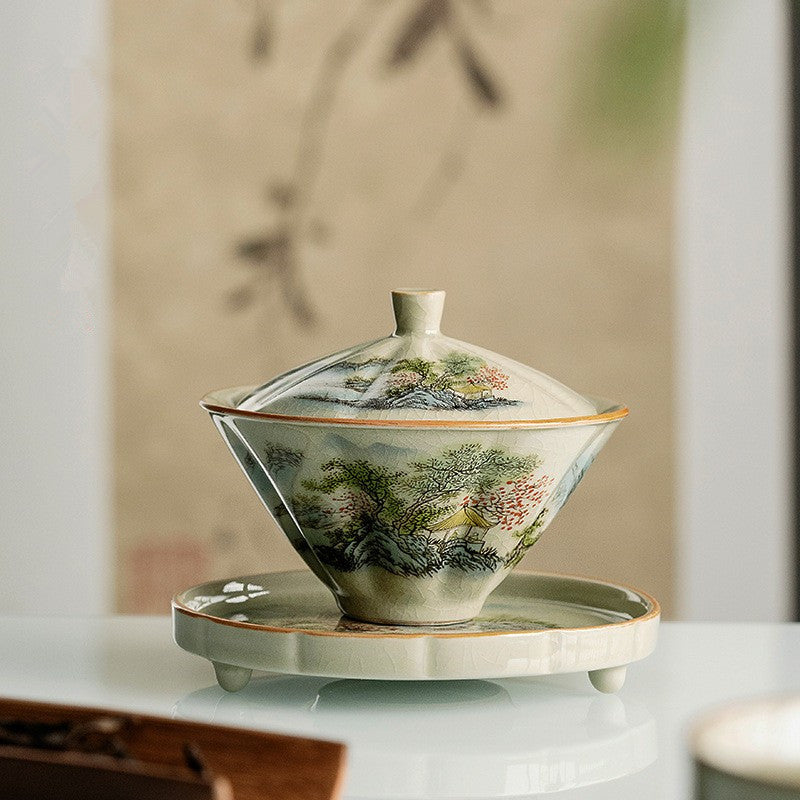 Sancai tea cup - tangvase