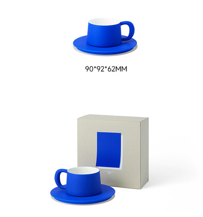 Jingdezhen high-grade Klein blue ceramic coffee cup