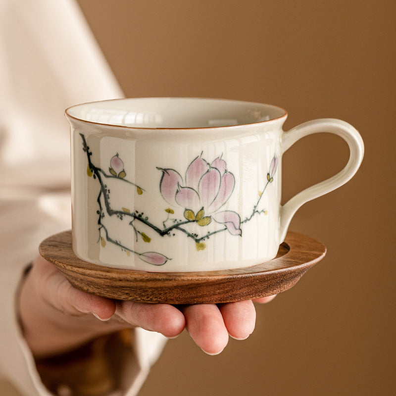 Painted Magnolia Coffee Cup - tangvase