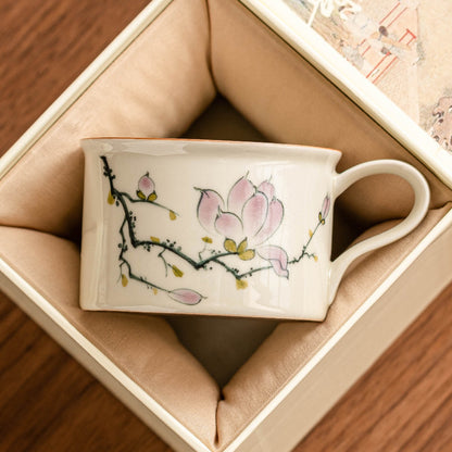 Painted Magnolia Coffee Cup - tangvase