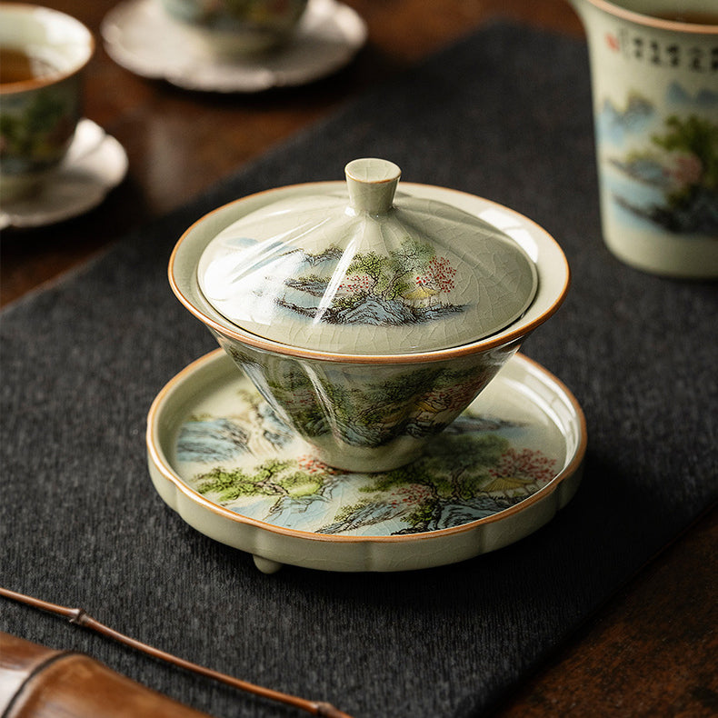 Sancai tea cup - tangvase