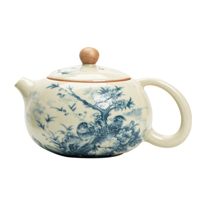 Ru kiln Xishi pot ceramic teapot - tangvase