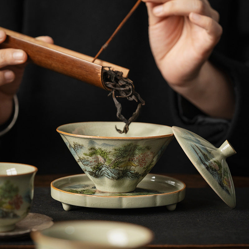 Sancai tea cup - tangvase