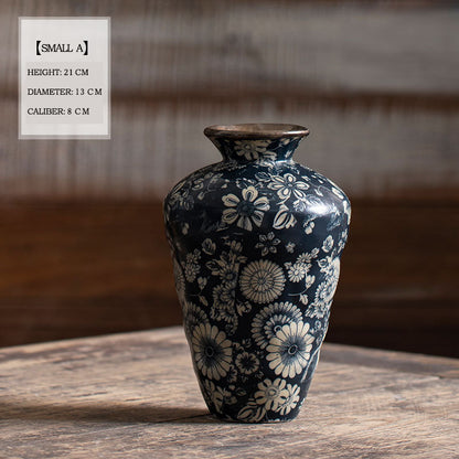 Jingdezhen blue and white ceramic vase - tangvase