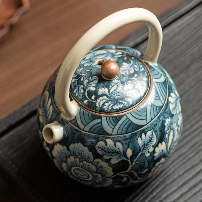 Huang Ru kiln brocade flowers pot - tangvase