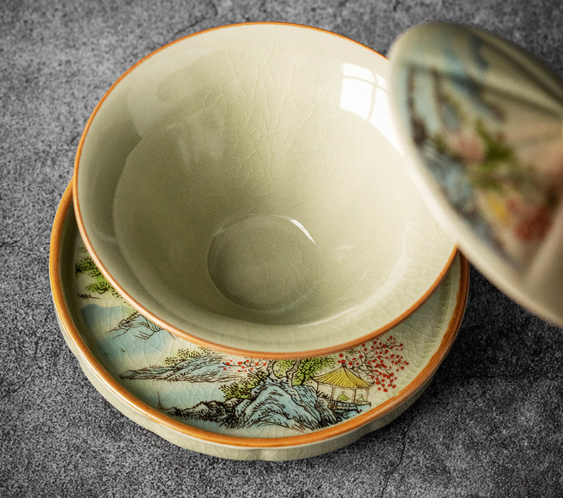 Sancai tea cup - tangvase