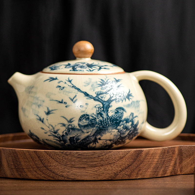 Ru kiln Xishi pot ceramic teapot - tangvase