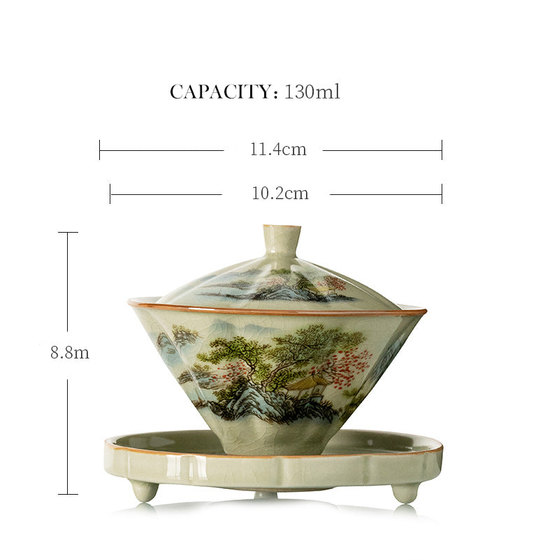 Sancai tea cup - tangvase