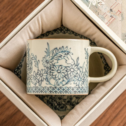 Ruyao Sunflower Cute Rabbit Coffee Cup - tangvase