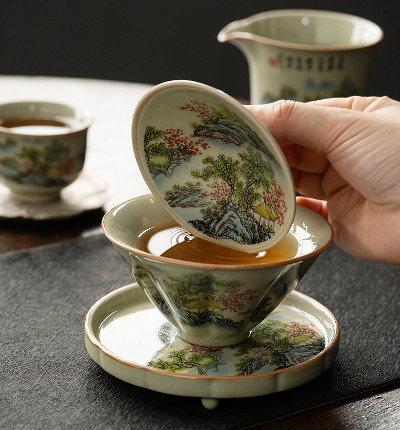 Sancai tea cup - tangvase