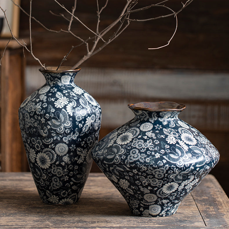 Jingdezhen blue and white ceramic vase - tangvase