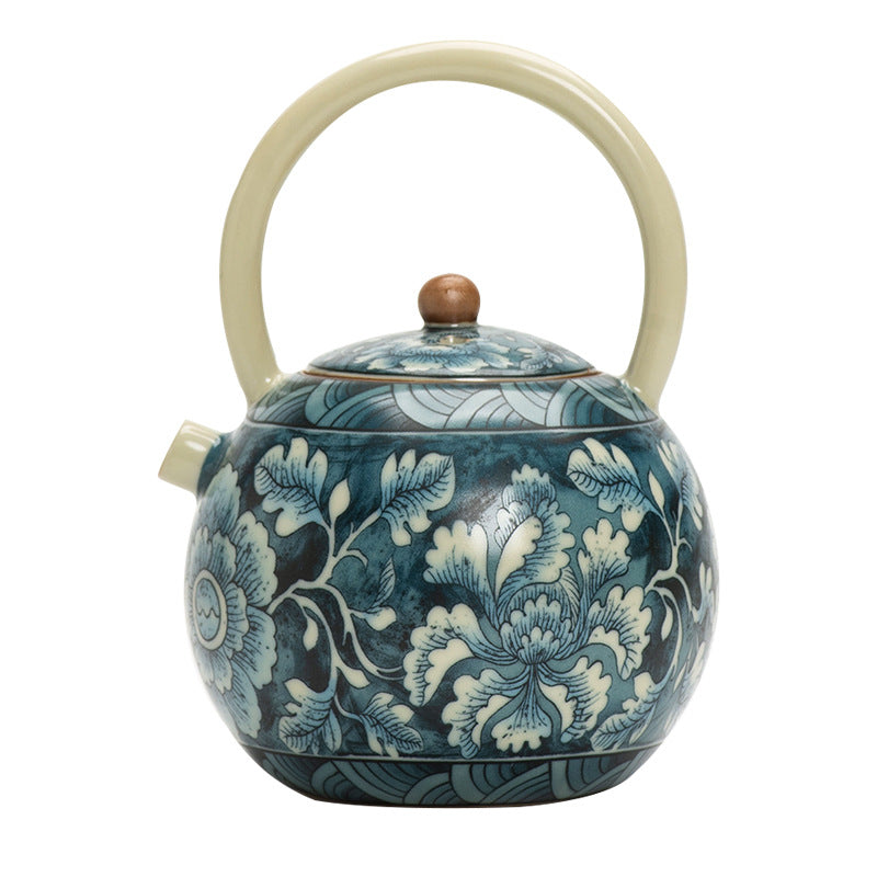 Huang Ru kiln brocade flowers pot - tangvase