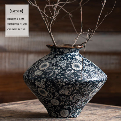 Jingdezhen blue and white ceramic vase - tangvase