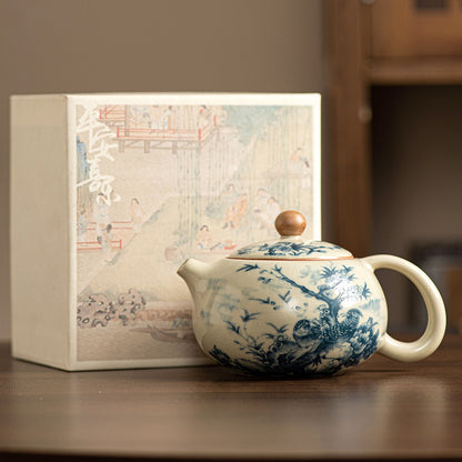 Ru kiln Xishi pot ceramic teapot - tangvase